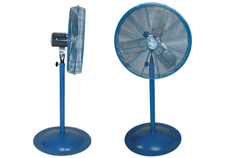pedestal cage fan | warehouse fans | material handling products